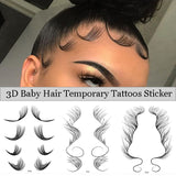 Temporary Baby Hair and Edges Tattoos